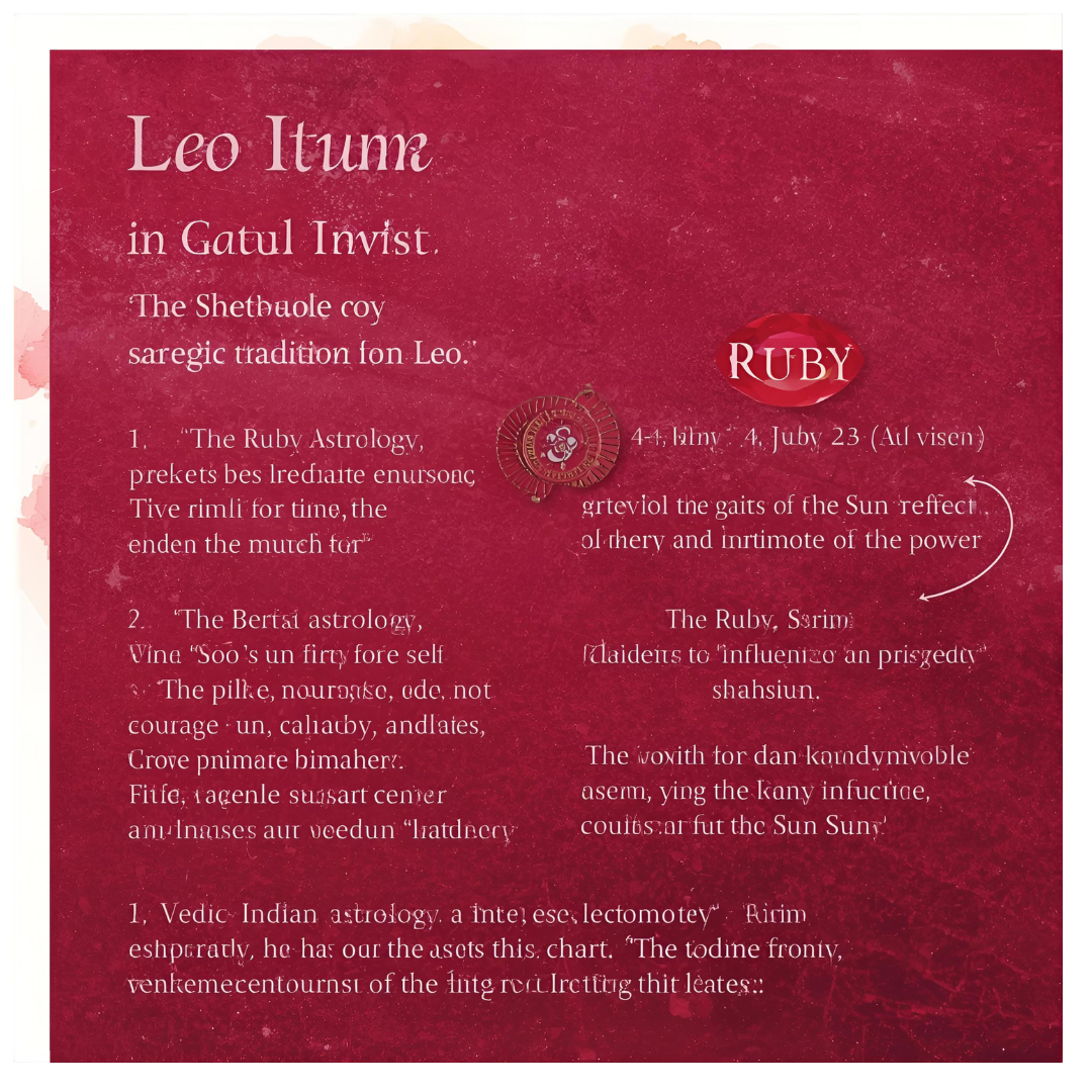 Which Zodiacs Wear the Ruby Birthstone